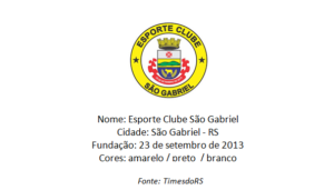 Clubes do Rio Grande do Sul Esporte Clube São Gabriel São Gabriel